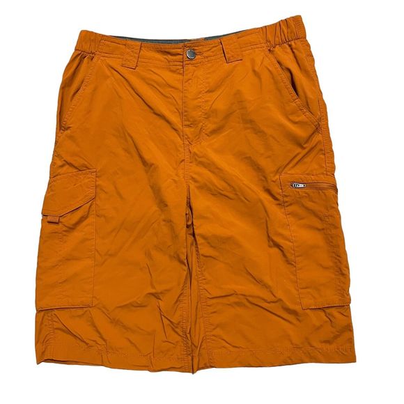 Columbia Orange Nylon omni Shade Water Repel Cargo shorts Size 30 / 12L Men’s - Picture 1 of 7